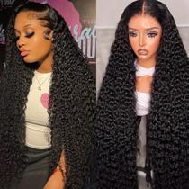 Peruca BEULADY 13x6 Deep Wave de Cabelo Humano 28 Polegadas 200% de Densidade