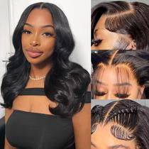 Peruca BEULADY Bob 16 polegadas 200 Density Body Wave HD Lace Front