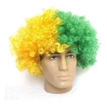 Peruca Black Power Palhaço Festas Comemorar Copa Do Mundo