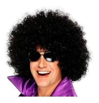 Peruca Black Power Preta Festas Fantasia Cosplay Cor Preto