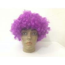 Peruca Black Power Roxa para Fantasias