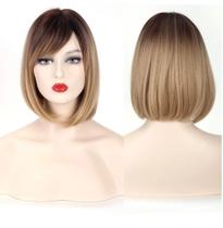 Peruca Bob Curta Com Franja Cor Tt4