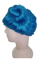 Peruca Boneca Azul Infantil Com Dois Coques Nas Laterais Peruca Boneca Azul Infantil Com Dois Coques Nas Laterais