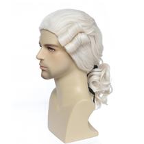 Peruca Byoubyou Judge Colonial Washington para homens bege Peruca Byoubyou Judge Colonial Washington para homens bege