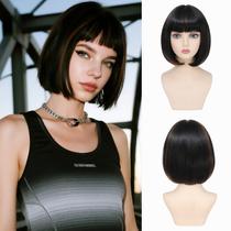 Peruca, cabelo refinado, preto, misto, gengibre, Bob, 30cm, sintético Peruca, cabelo refinado, preto, misto, gengibre, Bob, 30cm, sintético