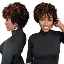 Peruca Cacheada Afro Black Dread Orgânica Super Moderno