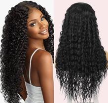 Peruca Cacheada Bio Vegetal Human Hair 65cm Preta