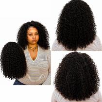 Peruca Cacheada Cabelo Humano 13x4 Repartição Livre 40 Cm Peruca Cacheada Cabelo Humano 13x4 Repartição Livre 40 Cm