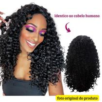 Peruca Cacheada Premium Hair 60cm Preta - Maya Hair