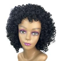 Peruca Cacheada Wig Fibra Orgânica Cabelo Afro Modelo Sonya