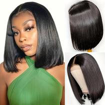 Peruca Cantis Hair MPS Bob Straight 30 cm Cabelo humano com renda frontal