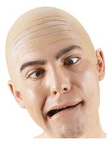 Peruca Careca Falsa de Látex Cosplay Calvo Unissex Reutilizável Festa Fantasia Palhaço Carequinha Carnaval Bloquinho