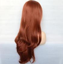 Peruca Castanha Cobre Ruiva 65cm- S/Franja Peruca Castanha Cobre Ruiva 65cm- S/Franja