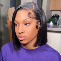 Peruca CISWER Bob Straight 13x4 de renda frontal 100% cabelo humano Peruca CISWER Bob Straight 13x4 de renda frontal 100% cabelo humano