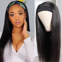 Peruca com bandana TNICE Straight 45cm Brazilian Virgin Hair Peruca com bandana TNICE Straight 45cm Brazilian Virgin Hair