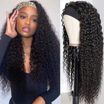 Peruca com bandana XSY Deep Wave 100% cabelo humano brasileiro 28" Peruca com bandana XSY Deep Wave 100% cabelo humano brasileiro 28"