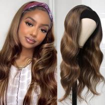 Peruca com faixa de cabeça olimaruly Human Hair Body Wave 18 polegadas