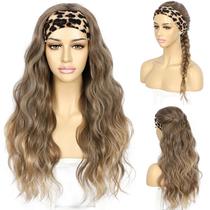 Peruca com faixa de cabeça SAPPHIREWIGS Long Body Wave Sintética 66cm Peruca com faixa de cabeça SAPPHIREWIGS Long Body Wave Sintética 66cm