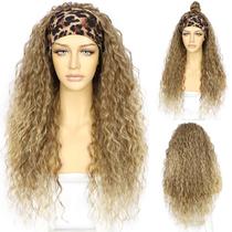 Peruca com faixa de cabeça SOMIARIK Brown com pontas loiras acinzentadas 66 cm 150% D Peruca com faixa de cabeça SOMIARIK Brown com pontas loiras acinzentadas 66 cm 150% D
