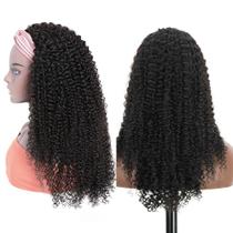 Peruca com faixa de cabeça XSY Curly 100% cabelo humano 71 cm 150% densidade Peruca com faixa de cabeça XSY Curly 100% cabelo humano 71 cm 150% densidade
