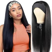 Peruca com faixa Olimaruly 24" lisa, densidade 180%, preta Peruca com faixa Olimaruly 24" lisa, densidade 180%, preta
