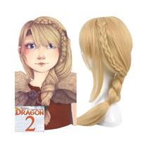 Peruca Cosplay Astrid Longa Trançada Para Mulheres, Cabelo Sintético Para Halloween, Como Treinar O Peruca Cosplay Astrid Longa Trançada Para Mulheres, Cabelo Sintético Para Halloween, Como Treinar O