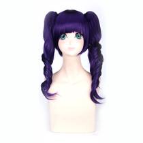 Peruca Cosplay Bleachs Anime Katenkyoukotsu roxa 50cm Peruca Cosplay Bleachs Anime Katenkyoukotsu roxa 50cm