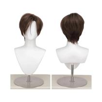 Peruca Cosplay Curta E Lisa Marrom Para Homens E Mulheres, Fantasia De Halloween Leon Scott Kennedy Peruca Cosplay Curta E Lisa Marrom Para Homens E Mulheres, Fantasia De Halloween Leon Scott Kennedy