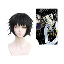 Peruca Cosplay Demon Slayer Upper Moon Six Kaigaku, Cabelo Sintético Para Anime, Jogo, Fantasia E