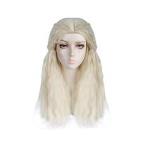 Peruca Cosplay Games of Thrones Daenerys Targaryen Anime Style