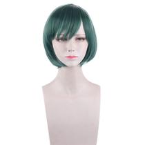 Peruca Cosplay Halloween Bob de cabelo curto Yuki Lichuan Green Peruca Cosplay Halloween Bob de cabelo curto Yuki Lichuan Green