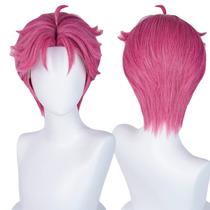 Peruca Cosplay LABEAUTÉ de fibra sintética rosa resistente ao calor Peruca Cosplay LABEAUTÉ de fibra sintética rosa resistente ao calor