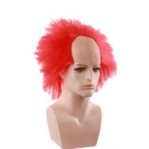 Peruca Cosplay Red Bald 15cm de fio de alta temperatura