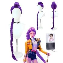 Peruca Cosplay Roxa Rumi Resistente Ao Calor Sintética Para KPOP Caçadores De Demônios Festa De