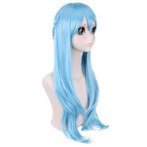 Peruca Cosplay Sword Art Online Yuuki Asuna 75 cm de cabelo sintético Peruca Cosplay Sword Art Online Yuuki Asuna 75 cm de cabelo sintético