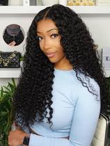 Peruca Curlyme Water Wave 100% cabelo humano com cordão sem cola de 20 cm Peruca Curlyme Water Wave 100% cabelo humano com cordão sem cola de 20 cm