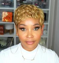 Peruca Curta Afro Cacheada Em Cabelo Humano Brasileiro Loiro Mel Para Mulheres Com Ondas Profundas Peruca Curta Afro Cacheada Em Cabelo Humano Brasileiro Loiro Mel Para Mulheres Com Ondas Profundas