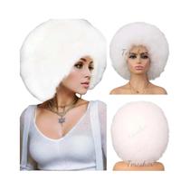 Peruca Curta Afro Crespa Sintética Auburn Para Mulheres, Resistente Ao Calor, Estilo Anos 70, Para