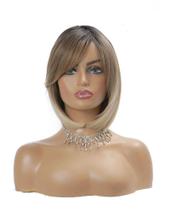 Peruca Curta Bob Loiro Escuro 100% Bio Orgânica Super Natural Peruca Curta Bob Loiro Escuro 100% Bio Orgânica Super Natural