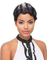Peruca Curta Cacheada Janet Collection Mommy - 100% Cabelo Humano