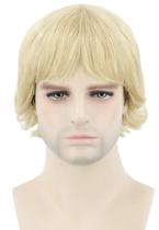 Peruca curta de cosplay loira masculina Topcosplay New Peruca curta de cosplay loira masculina Topcosplay New