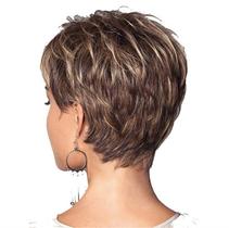 Peruca curta encaracolada para mulheres, natural, fofa, estilo afro, 30 cm
