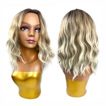 Peruca Curta Ondulada Cabelo Orgânico Premium P/ Uso Diário - Rass Hair