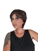 Peruca curta pixie cabelo humano