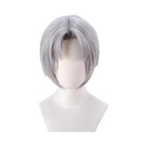 Peruca Curta Prateada Dante Para Cosplay Masculino, Acessórios De Fantasia De Anime, Disfarce Para Peruca Curta Prateada Dante Para Cosplay Masculino, Acessórios De Fantasia De Anime, Disfarce Para