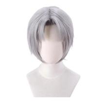 Peruca Curta Prateada Dante Para Cosplay Masculino, Acessórios De Fantasia De Anime, Disfarce Para Peruca Curta Prateada Dante Para Cosplay Masculino, Acessórios De Fantasia De Anime, Disfarce Para