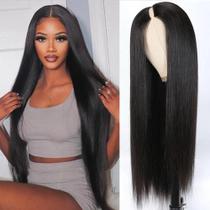 Peruca De Cabelo Humano Liso Preto Natural, Densidade 250, Sem Necessidade De Deixar Cabelo Natural Peruca De Cabelo Humano Liso Preto Natural, Densidade 250, Sem Necessidade De Deixar Cabelo Natural