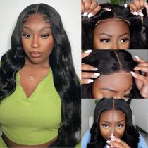 Peruca de cabelo humano sem cola Uveous 66cm Body Wave 180% de densidade Peruca de cabelo humano sem cola Uveous 66cm Body Wave 180% de densidade