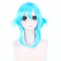 Peruca de cosplay Anime Asada Shino Swords Arts Online Blue Water Peruca de cosplay Anime Asada Shino Swords Arts Online Blue Water
