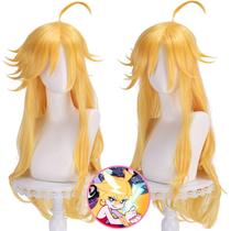 Peruca de cosplay Anime Yellow Long Spiky Tips 80cm para adolescentes
